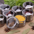 Sanvcomy 12 120 Powerful Magnetic Spice Tins- Stainless Steel Spice Storage Containers, Kitchen Spice Jars with Clear