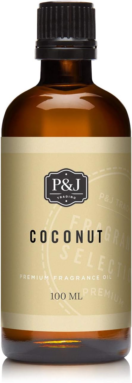 P&J Trading Coconut Oil Fragrance Oil - 100ml for Candle Making, Freshie Scents, Soap Making Supplies, Diffuser Oil
