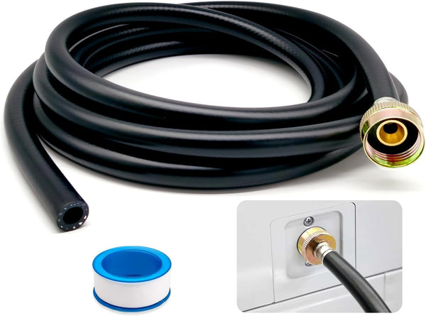 Leakproof Dehumidifier Drain Hose - 3/4 Inch FHT Connection Brass Interface, 12 Feet Thickened Hose for Dehumidifiers