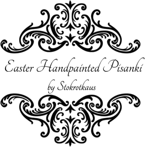 STOKROTKAUS (Set 4) Easter Eggs Pysanky Hand Painted Polish Decoration Wooden Pisanki