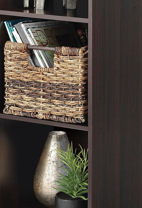 3 3 12.2" 11.7" 35.6" Whitmor Cube Storage Organizer, Tier Stackable MDF Wood Bookcase, Open Storage Display Bookshelf