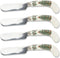 Spode Christmas Tree Cheese Spreaders, Set of 4, 4.75" Stainless Steel Butter Knife