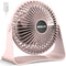 BESKAR USB Small Desk Fan, Portable Fan with 3 Speeds and 360° Rotation for Home and Office