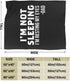 I'm Not Sleeping Ultra-Soft Micro Fleece Blanket Anti-Pilling Flannel Sleep Comfort Sofa Blanket