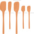 Tovolo 5-Piece Spatula Silicone Utensil Set, Apricot, Includes Spatula, Spoonula, Jar Scraper, Mini Utensils