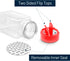 RoyalHouse 12 PACK Plastic Jars Bottles Containers, 9.5 Oz with Red Cap, Perfect for Storing Spice, Made in USA