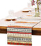 BOXAN Antique Southwestern Native Design Table Runner Cloth, Boho Cotton Geometric Striped Pattern for Home Decor (12 X