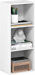3-Cube 9.3 12 31.5, Furinno LUDER Book Shelf, Bookshelf, Bookcase with Open Shelves, x x Easy Assembly, for Living