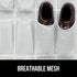 GORILLA GRIP Over the Door Shoe Organizer, 24 Large Breathable Mesh Pockets, Space Saving Storage Holder, White