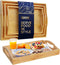 Comfify Bamboo Serving Trays Set of 3 Ottoman Trays for Food, Entertaining,