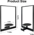SUNLITOPTO (2 PACK(BLACK)) Plant Wall Shelf, Metal Modern Style Frame, Picture Wall Plant Holder, Plant Frames