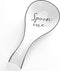 NJCharms Ceramic Spoon Rest, Porcelain Utensil Holder for Kitchen Counter, 1 Pcs