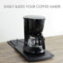 Kitchen Caddy Sliding Coffee Tray Mat, Under Cabinet Appliance Slider for Coffee Maker, Toaster - 2 Pack with Smooth