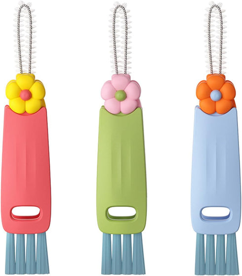 LiYuanyuan 3 in 1 Cup Cleaning Brush, Multifunctional Cup Lid Cleaner, Suitable for Most Cups