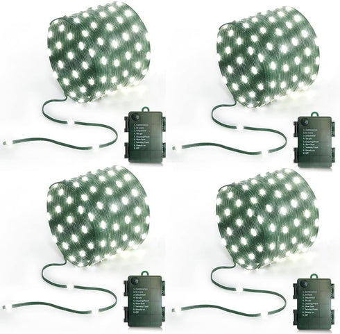 16.5ft Battery Operated String Lights(4 Pack), 50 LED Twinkle Fairy String Lights