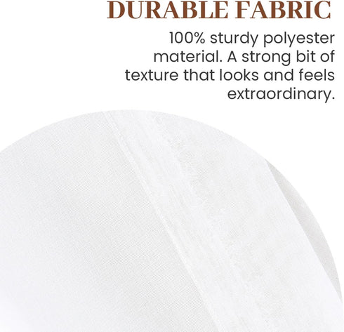 Dreaming Casa Solid Sheer Curtains White Rod Pocket Voile Draperies 84 Inches Long