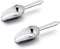 E-far Mini Ice Scoop Set of 2, 3 Ounce Stainless Steel Scoops for Ice Cube, Candy, Flour, Sugar, Rust Proof