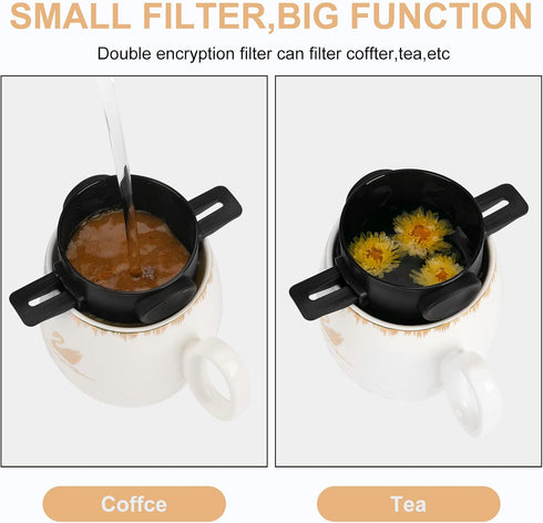 Pour Over Coffee Maker,Portable Stainless Steel Reusable Coffee Filter, Mini Collapsible Paperless Single Serve 1 Cup Coffee Dripper Cup Easy To Clean For Travel Camping