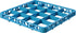 Carlisle FoodService Products RE1614 OptiClean 16 Compartment Divided Glass Rack Extender, Blue