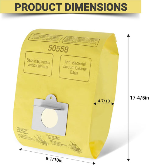 Vacuum Cleaner Bags for Kenmore Canister Type C/Q 50555 50557 50558 and Type C-5, 10PCs