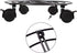 2 Packs 10.6 110Lbs 360 KINJOEK In Metal Plant Stand with Wheels, Load Max Round Flower Pot Plant Caddy Outdoor