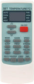 YKR-H002E Replacement Remote Control for AUX Air Conditioner, Fits YKR-H/008, YKR-H/009, YKR-H/888, YKR-H/006E