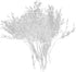 Fityle 50pcs Crystal Bud Branches Artificial Flower Twigs for Wedding Party Home Decor - White, 15cm