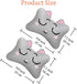 Sexysamba Car Headrest Pillow - Cartoon Neck Pillow for Car, Soft Cushion for Driving, 2Pcs (Grey Cat)