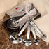 FASHIONCRAFT Love Beyond Measure Heart Measuring Spoons, Silver, Wedding Favor, 1-Piece