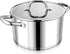 LIANYU 6 QT Stainless Steel Stock Pot, Tri-ply Base Cooking Pot with Glass Lid, Heavy Duty Non-toxic Cookware