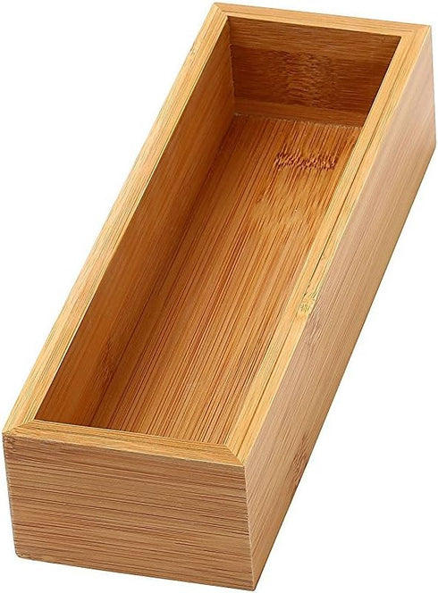 YBM Home Kitchen Drawer Organizer Storage Box, Made of Bamboo, 3x9x2 Inch