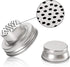 8 Pack Mason Jar Shaker Lids, Stainless Steel Spice Lids with Silicone Seal for Regular Mouth Mason Jars