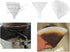 50 Filter Cones and Funnels 4.5" Fryer Oil Filters, Non Woven Filter Cone Grease Filter Cones for Restaurants, Cafes