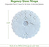 Regency Wraps Fabric Stem Wraps, Pack of 12, White, Elegant Table Decor for Stemmed Glass Bases