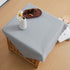 24 24 Inch Small Square Grey Tablecloth x Polyester Fabric Washable Table Cover Decorative Wrinkle Resistant Solid
