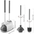 Eyliden Toilet Plunger and Brush, 2 in 1 Toilet Bowl Brush Plunger Set with Holder, Bathroom Cleaning Tools Combo