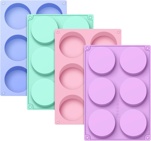 La Chat 4 PCS Candy Molds, Silicone Oreo Cookie Chocolate Molds for Candy, Cookies, Cupcake, Pudding, Jello