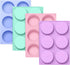 La Chat 4 PCS Candy Molds, Silicone Oreo Cookie Chocolate Molds for Candy, Cookies, Cupcake, Pudding, Jello
