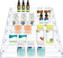 PMMASTO Countertop, 6 Countertop, Tiered Spice Rack, Seasoning Organizer, Clear Acrylic Vertical Shelves Can Organizer