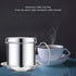 Stainless Steel Vietnamese Coffee Drip Filter, Manual Coffee Infuser, Single Serving Cup for Coffee Lovers