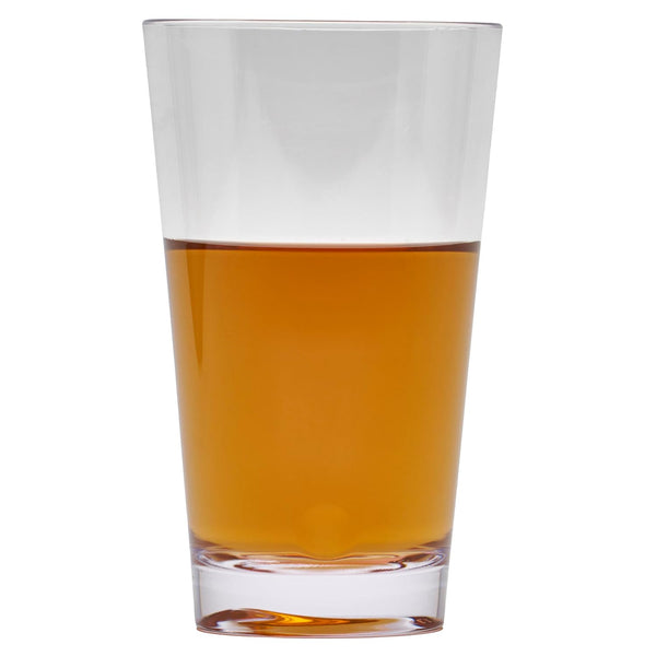 G.E.T. SW-1475-CL BPA-Free Stackable Plastic Beer Pint Glass, 16 Ounce, Clear, Set of 12