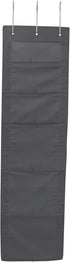 6 Household Essentials Black Pouch Fabric Over The Door Organizer