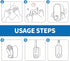 32 32pcs SOPAMI Disposable Toilet Cleaning System - Toilet Wand Kit with High-Performance Refills, Wall Mounted Toilet
