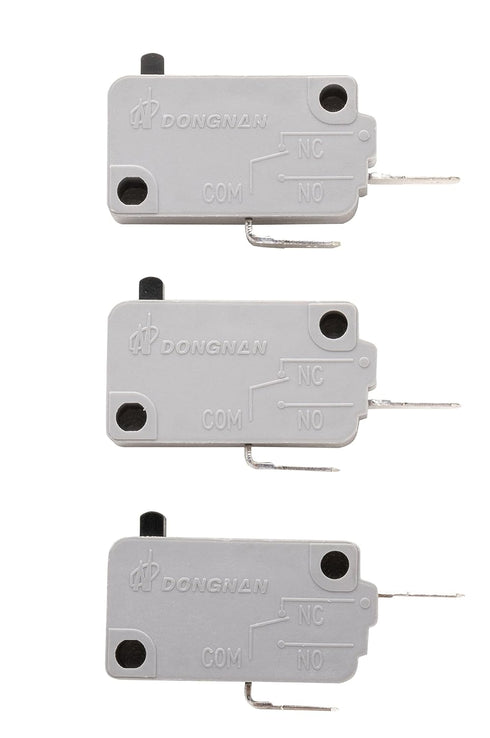 KW3A Microwave Oven Door Switch 16A 125V/250V, Door Interloc (2 Normally Open and 1 Normally Close)