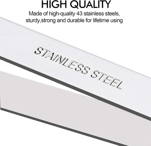 Fish Bone Tweezers, Professional Stainless Steel Flat and Slant Pliers Set for Kitchen Salmon Trout