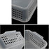 Rectangular Plastic Storage Organization Trays Baskets, Clear, 6-Pack
