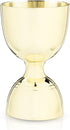 Viski Canterbury Double Measure for Cocktails - Stainless Steel Bartender Tool, Gold, Set of 1