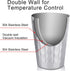 Beasea 15oz Stainless Steel Cups, 4 Pack Double Wall Insulated Tumblers, Unbreakable for Home and Travel