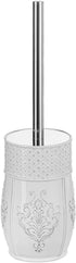 Set Creative Scents Vintage White Toilet Brush - Toilet Bowl Brush and Holder - Good Grip Toilet Bowl Cleaner Brush