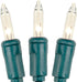 Novelty Lights 8.5 Feet 20 Bulb Clear Mini Light String, Green Wire, Non-Connectable